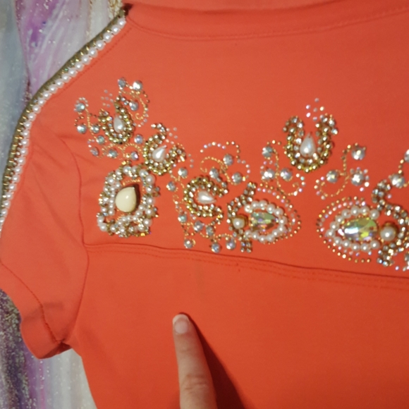 Jewel Embellished 💎💎💎 collared bodycon dress - Picture 11 of 14